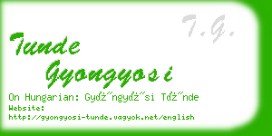 tunde gyongyosi business card